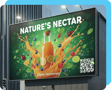 Affiches publicitaires code qr png