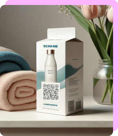 code QR pour avis client integre a emballage
