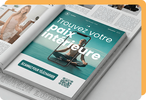 Petites entreprises code qr pour application