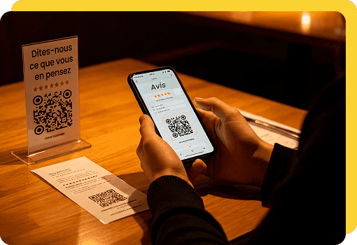 code qr avis sur les tables