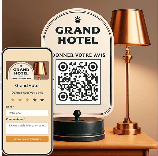 Code QR pour un formulaire de satisfaction client Code QR pour un formulaire de satisfaction client