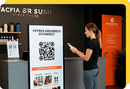 coupon code qr pour salles de sport