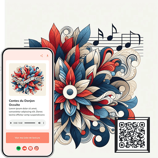 fichiers audio mp3 en code QR fichiers audio mp3 en code QR