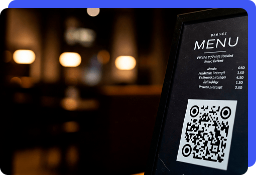 generateur codes qr page entreprise pour Menus numériques