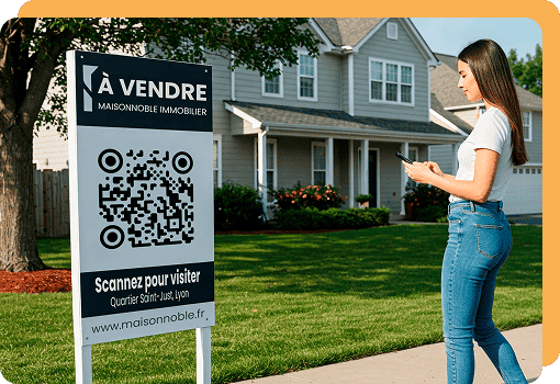 Annonces immobilieres code qr page web