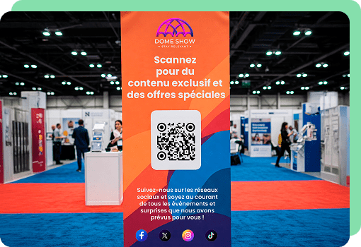 qr generateur reseaux sociaux pour Affiches et brochures