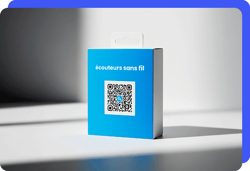 Pages de produit code qr url gratuit