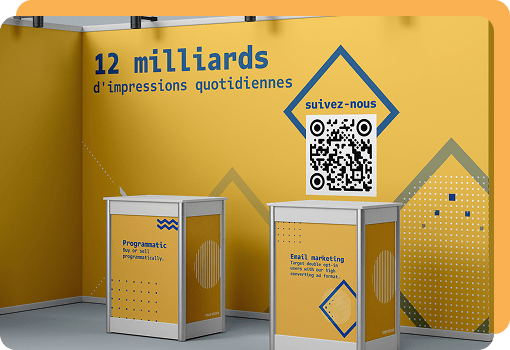code qr vcard pour Stands dans expositions
