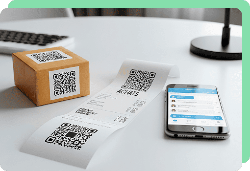 Assistance clientele en ligne code qr code